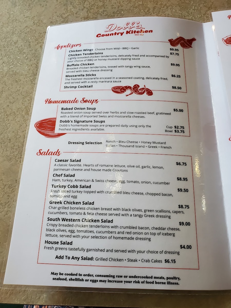 Dobb's Country Kitchen Menu - Image 3