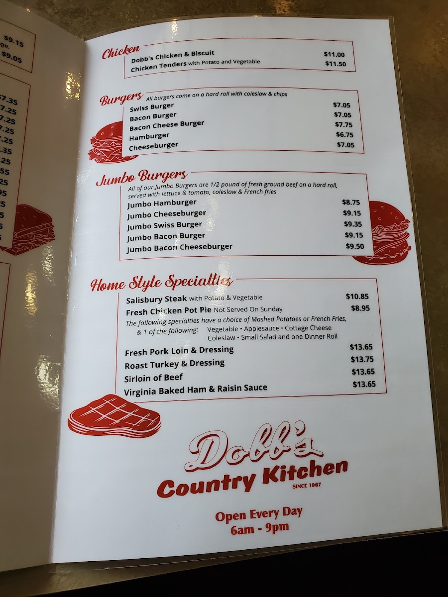 Dobb's Country Kitchen Menu - Image 6